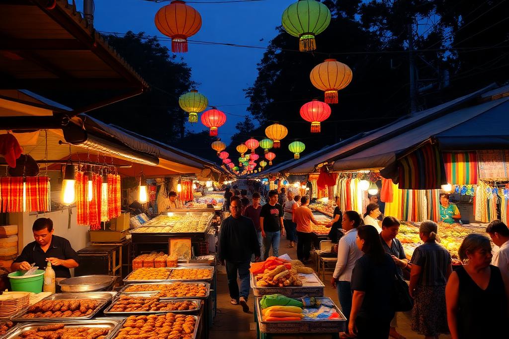 Night market & morning market — Markets in Luang Prabang, Luang Prabang